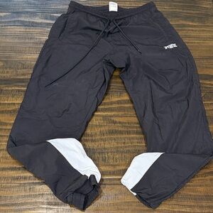 Victoria's Secret PINK Black Cropped Jogger Pants